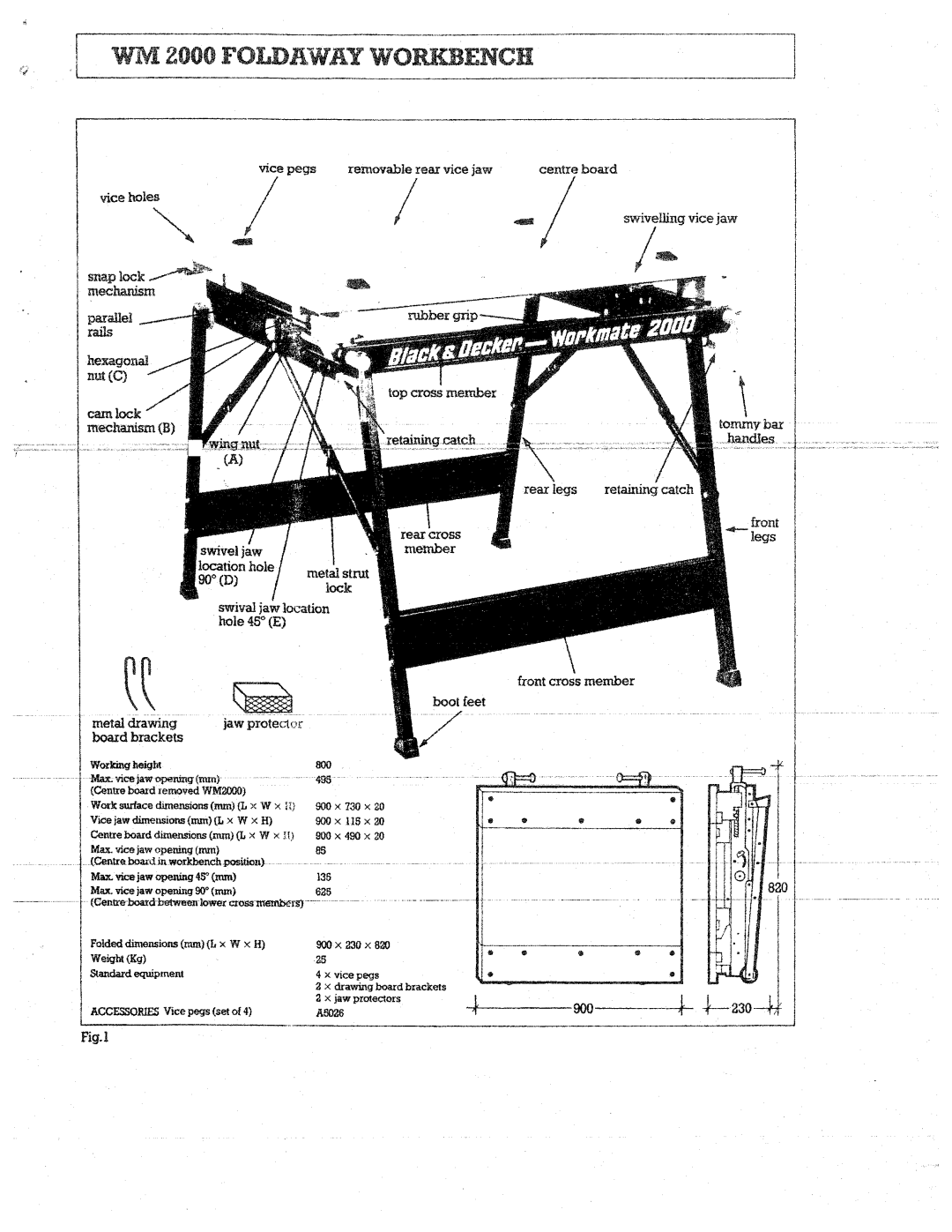 Black & Decker WM2000 manual 