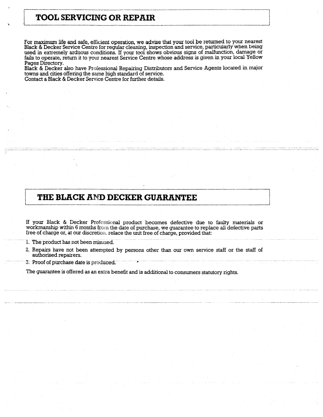 Black & Decker WM2000 manual 