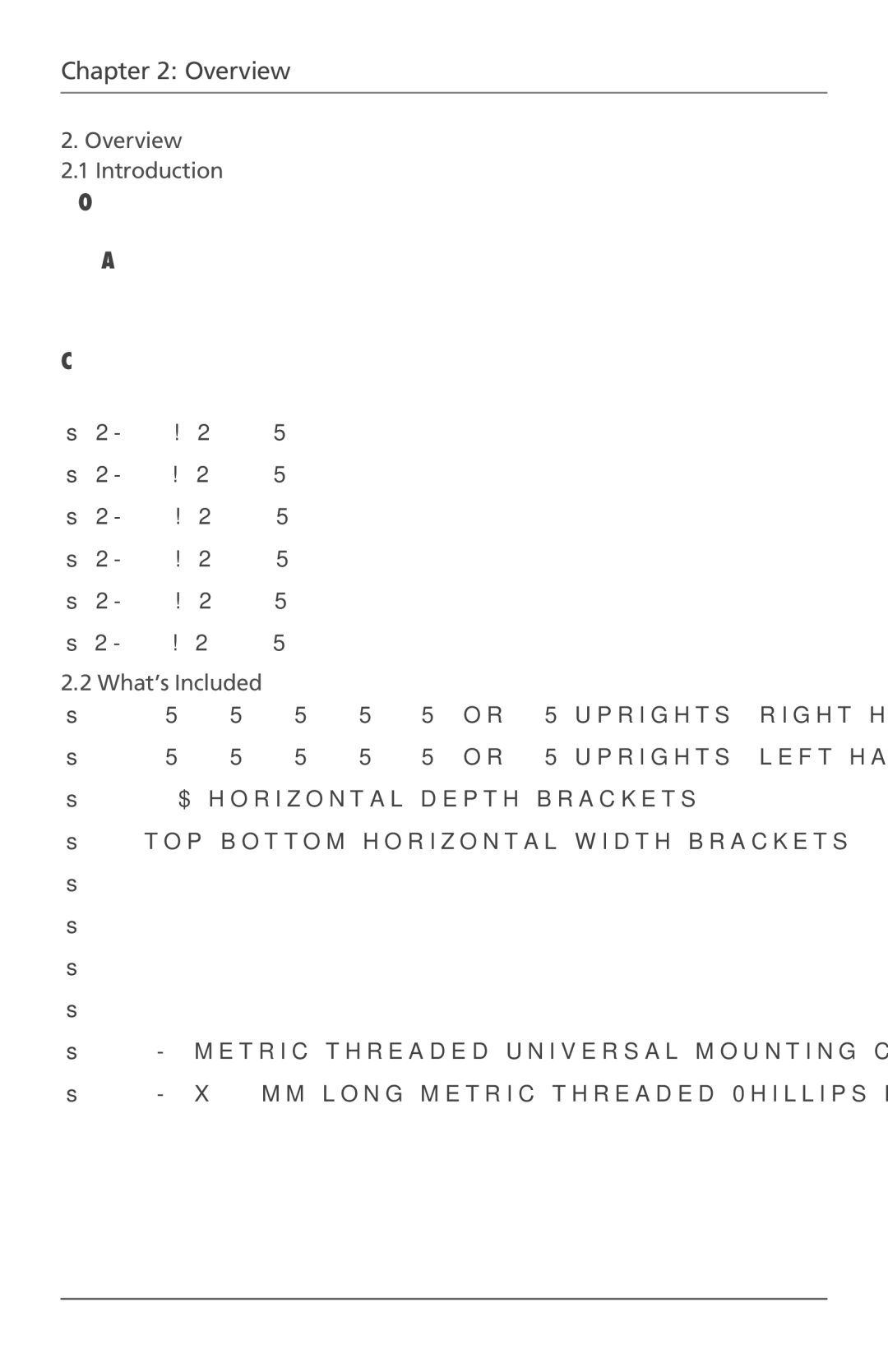 Black Box 22U, 42U, 51U, 4-Post Steel Open Racks, 37U, 15U manual Overview Introduction, What’s Included 