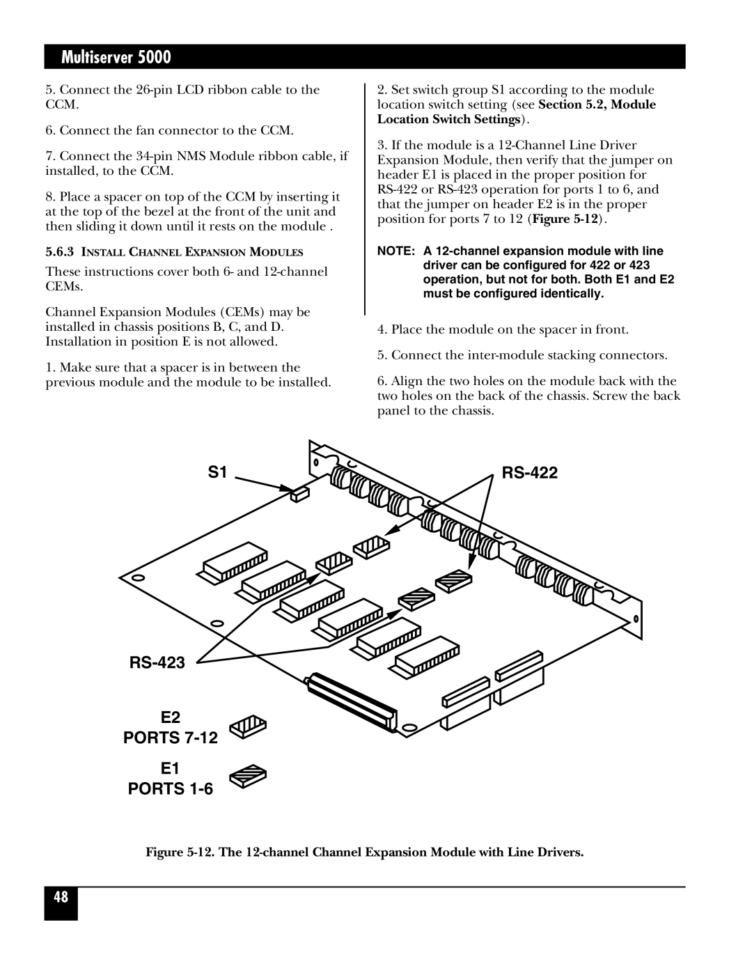 Black Box 5000 manual Ports 