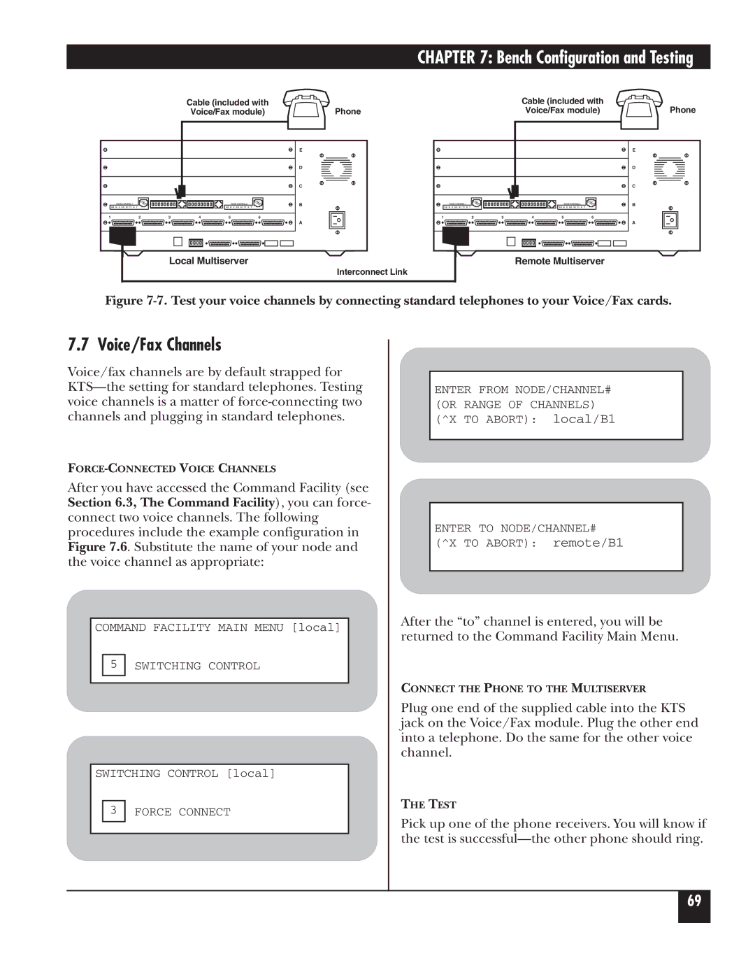 Black Box 5000 manual Voice/Fax Channels, Force Connect 