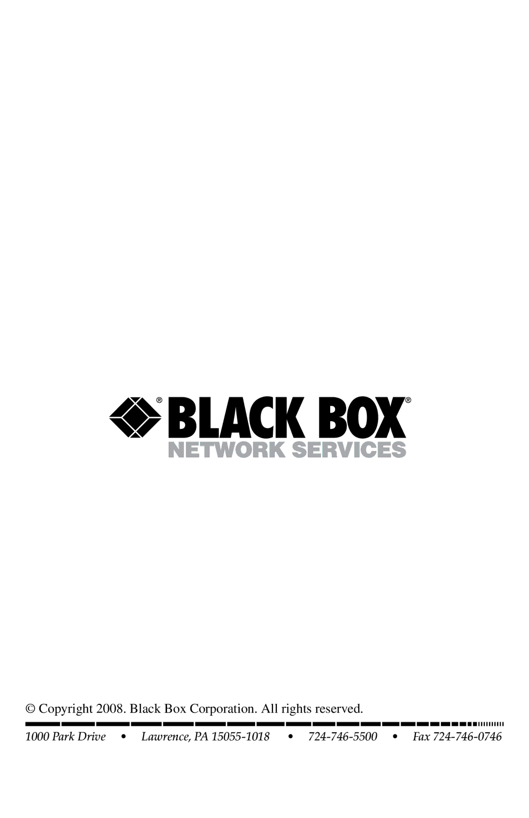 Black Box AC650A-2-EU, AC650A-2-UK, AC650A-4-UK manual Copyright 2008. Black Box Corporation. All rights reserved 