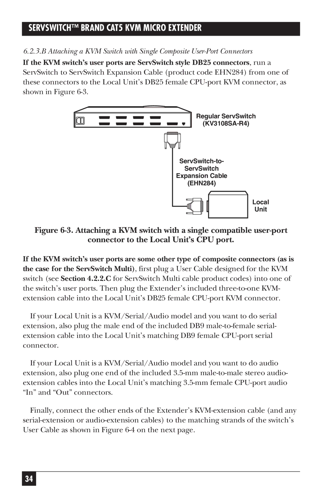 Black Box cat5kvm micro extender, ACU3009A, ACU3001A, ACU3022A manual Servswitch Brand CAT5 KVM Micro Extender 