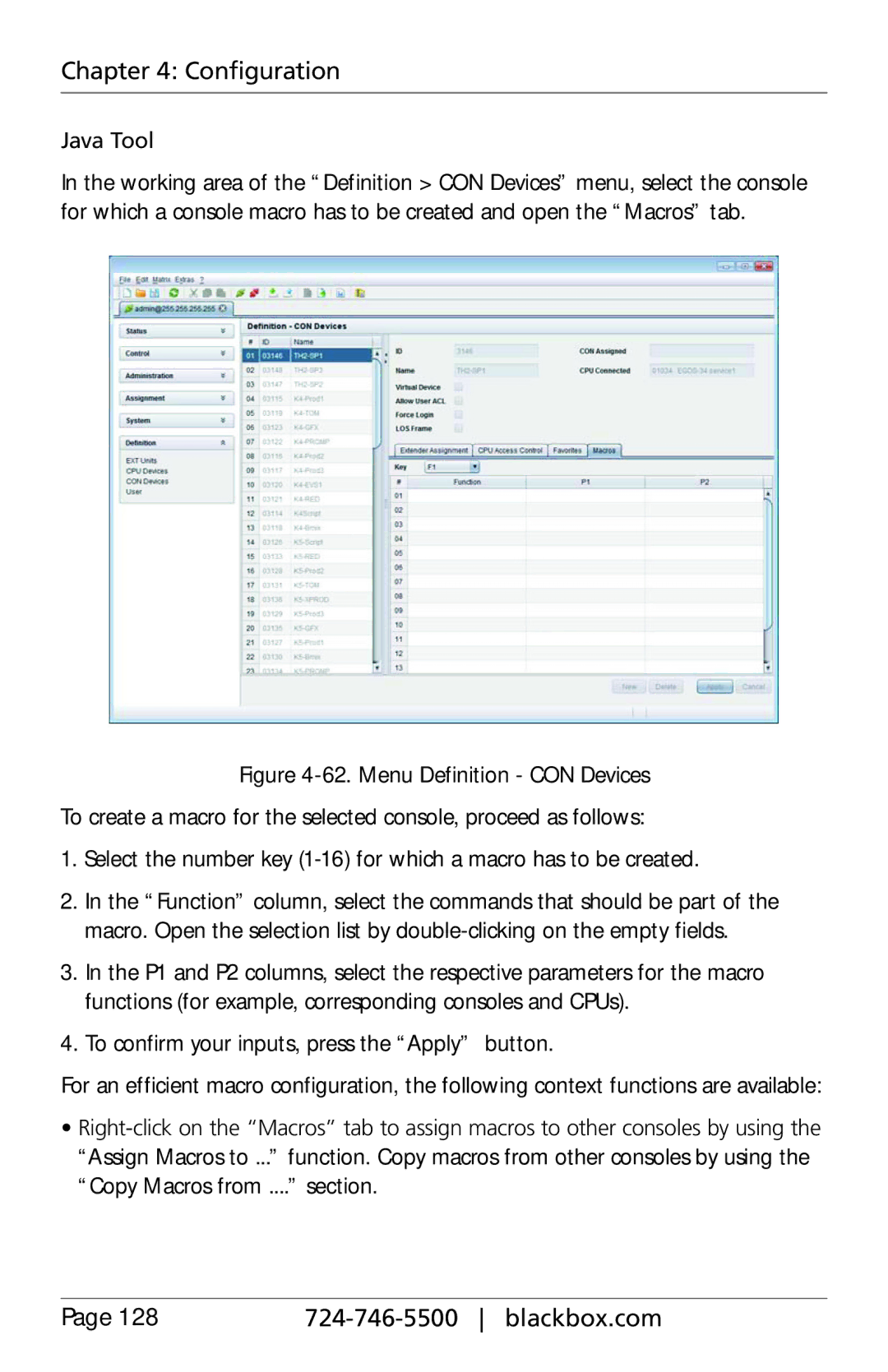 Black Box ACXC48, ACXC16, ACXC32, ServSwitch DKM FX and DKM FX Compact manual Java Tool 