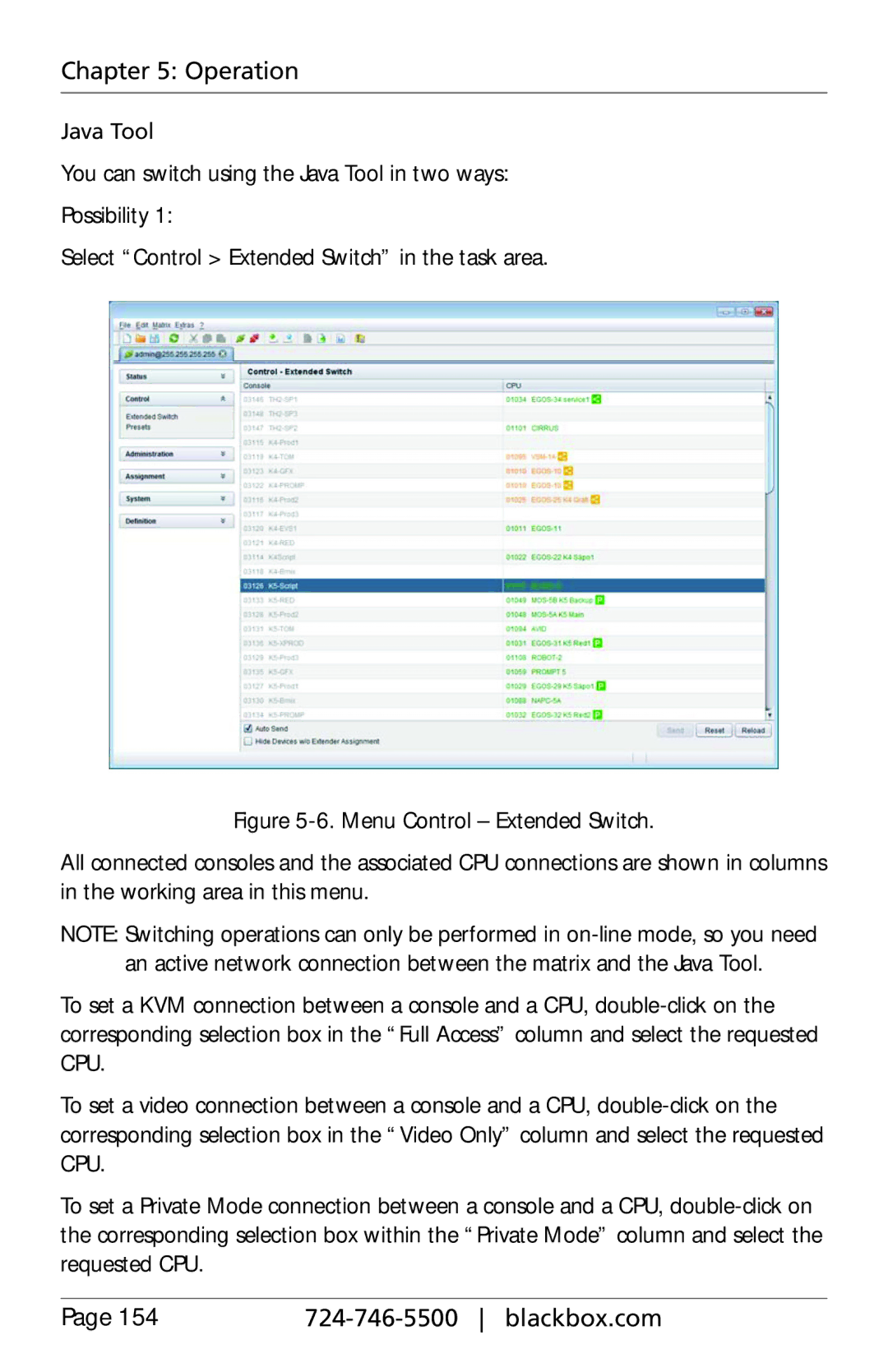 Black Box ACXC32, ACXC48, ACXC16, ServSwitch DKM FX and DKM FX Compact manual Operation 