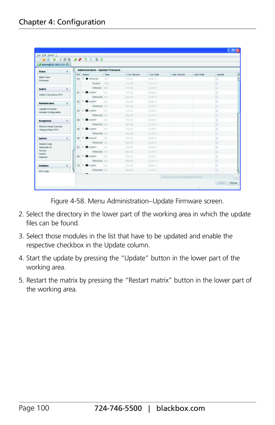 Black Box ACXSFPS, ACXIO8-C, ACXSFPC, ACXIO8-SPF, ACXIO8-SM, ACX288-PS, ServSwitch DKM-FX, ACX288-CTL, ACX048 manual Configuration 