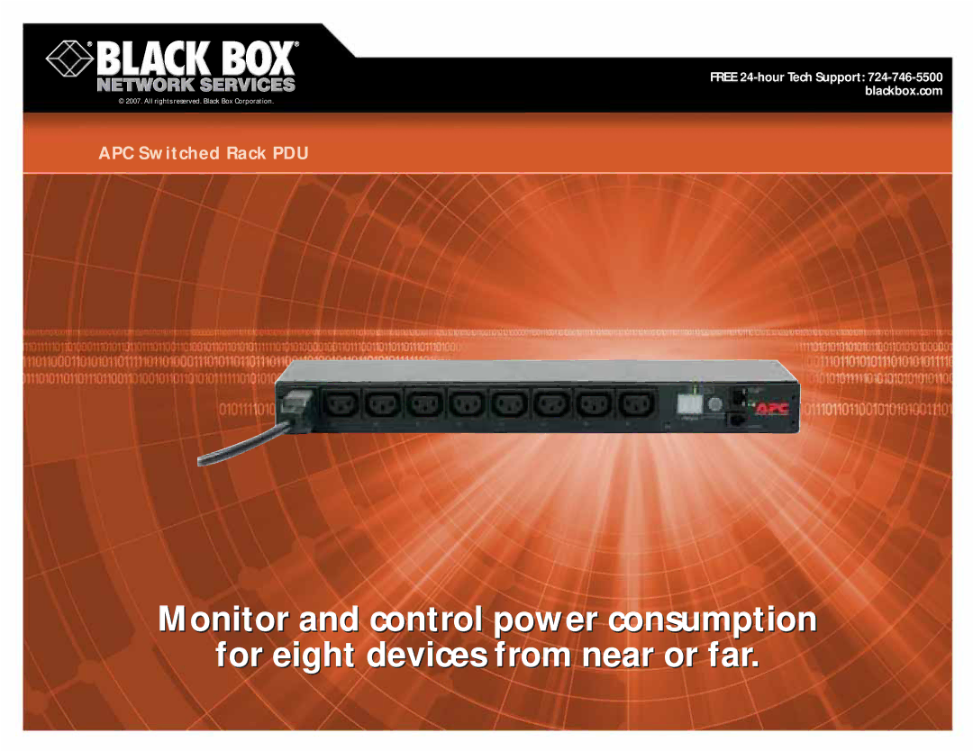 Black Box APC Switched Rack PDU manual 