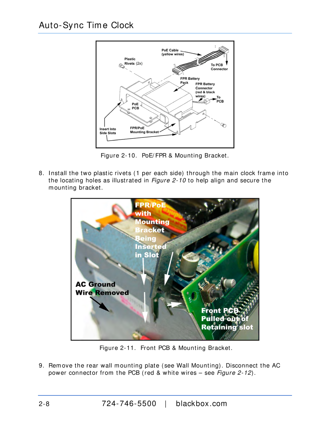 Black Box ASTCBK, ASTCRCR, ASTCPOEK, ASTCRCB, ASTCRCG, ASTCKEY, ASTC3000POE manual Auto-Sync Time Clock 