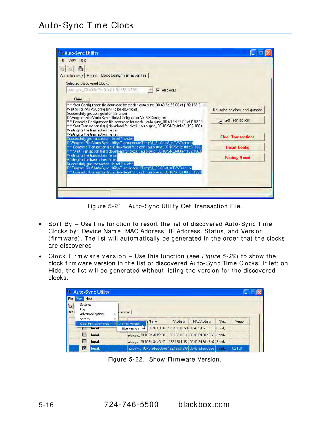 Black Box ASTCRCR, ASTCPOEK, ASTCBK, ASTCRCB, ASTCRCG, ASTCKEY, ASTC3000POE manual Show Firmware Version 