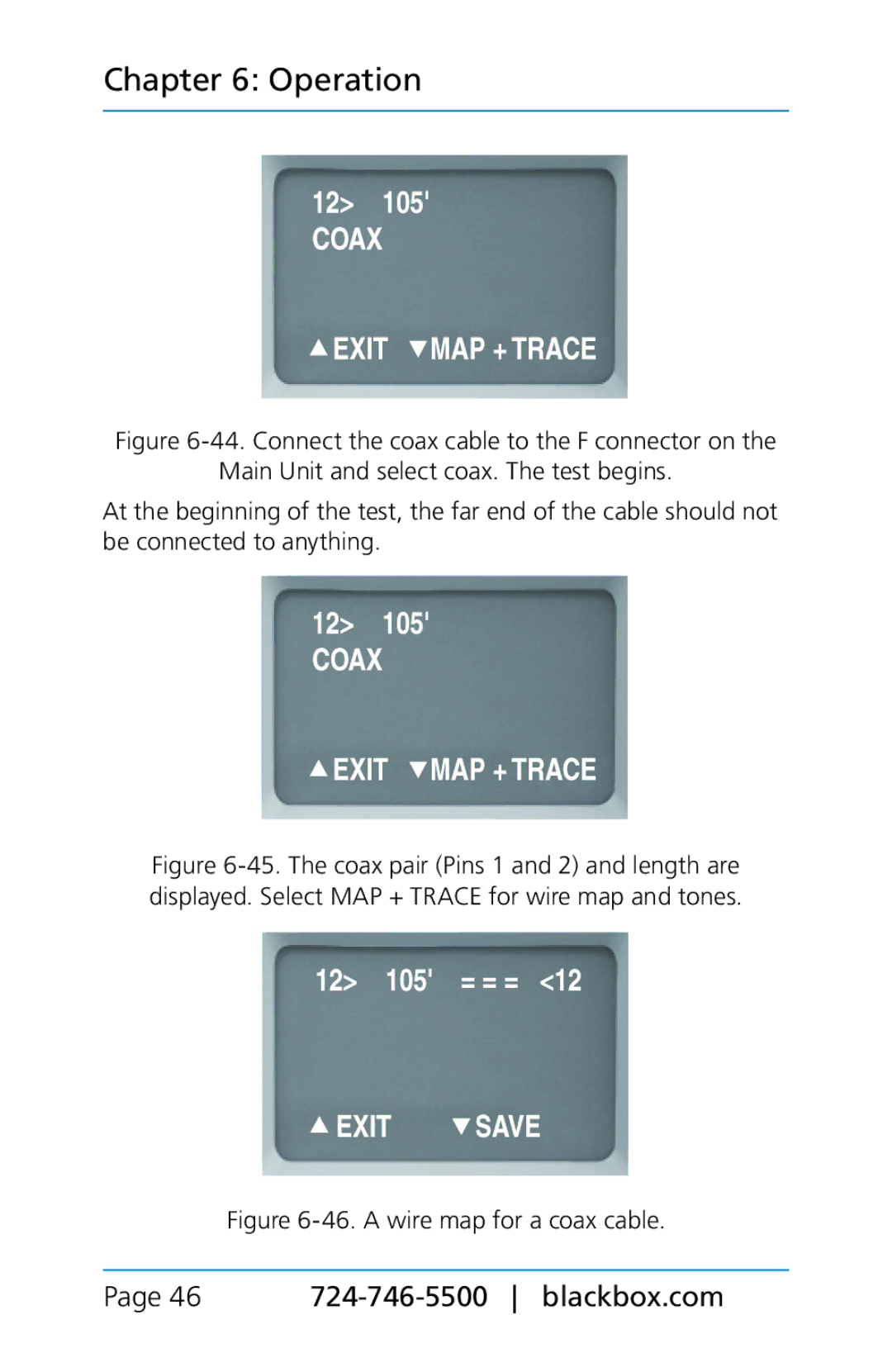 Black Box TS580A-R4, BLACK BOX CAT5/5e/6 LAN Performance Verifier manual 46 724-746-5500 blackbox.com 