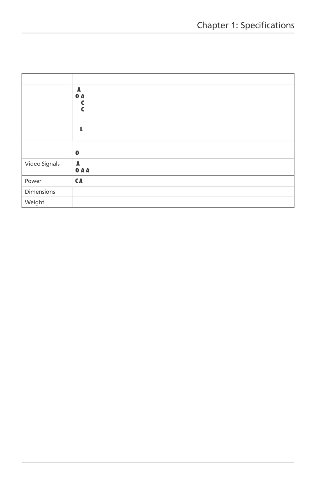 Black Box BLACK BOX VGA to Video Converter, AC340A-R2 user manual Specifications 