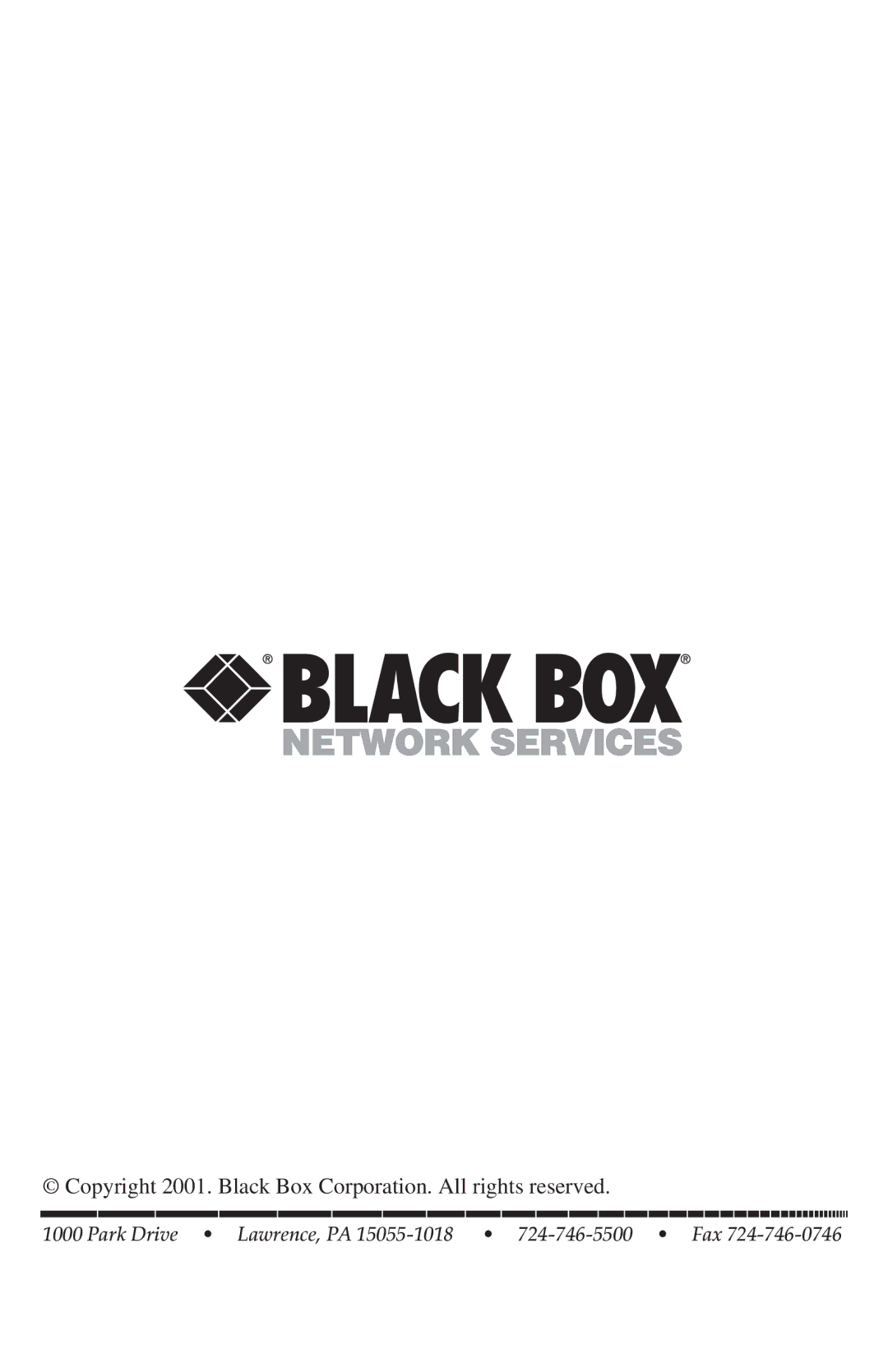 Black Box AC150A-2, AC151AE-REM, AC150AE-4, AC151A-REM, AC150A-4 Copyright 2001. Black Box Corporation. All rights reserved 