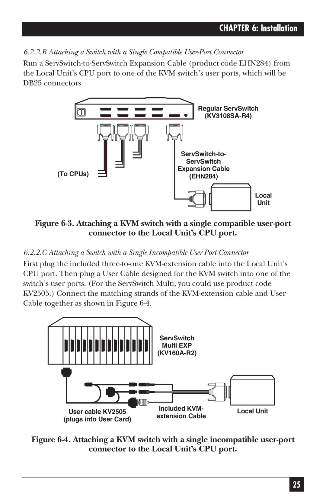 Black Box ACU3001A, CAT5 KVM Micro Extender, ACU3009A manual ServSwitch Multi EXP KV160A-R2 