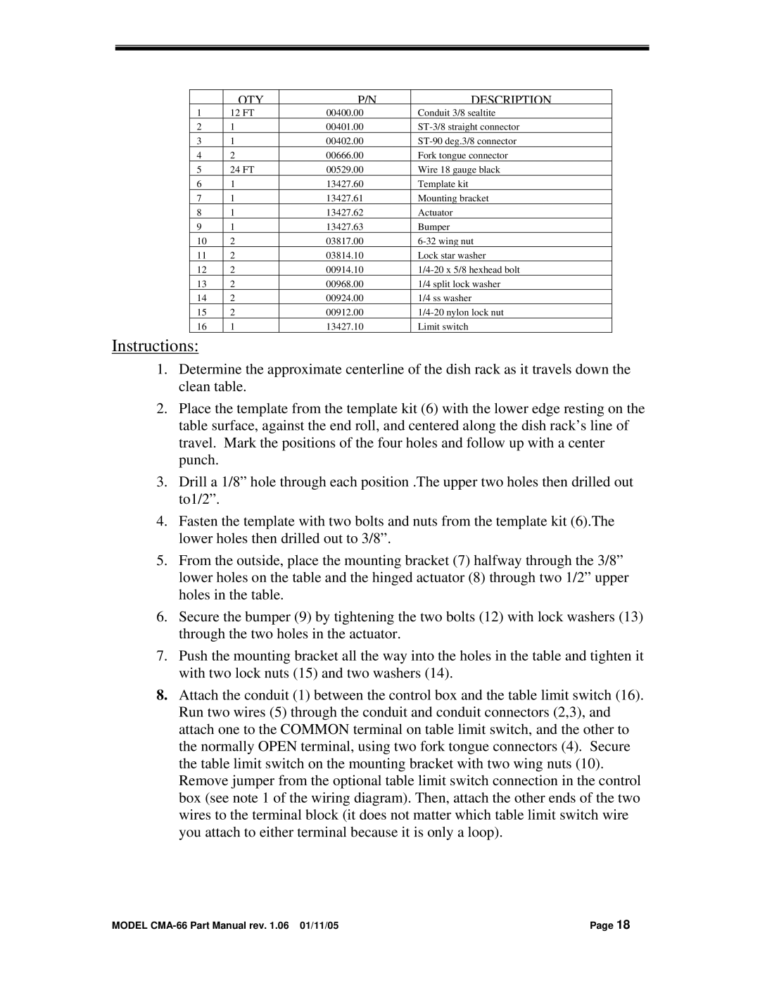 Black Box CMA DISHMACHINE manual Instructions 