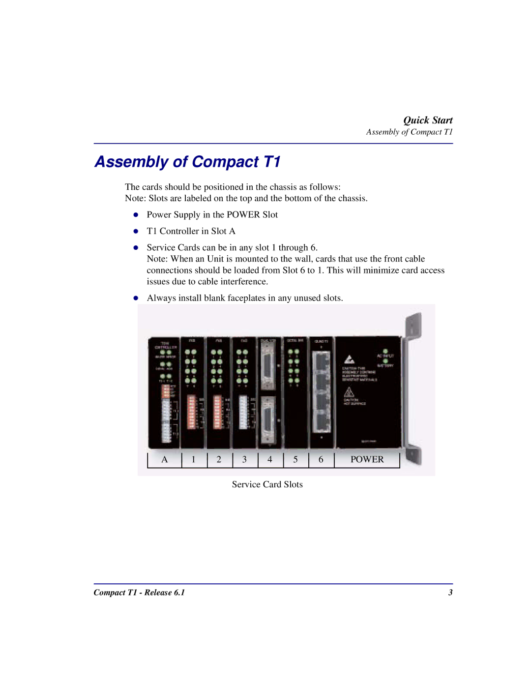 Black Box COMPACT T1 quick start Assembly of Compact T1 