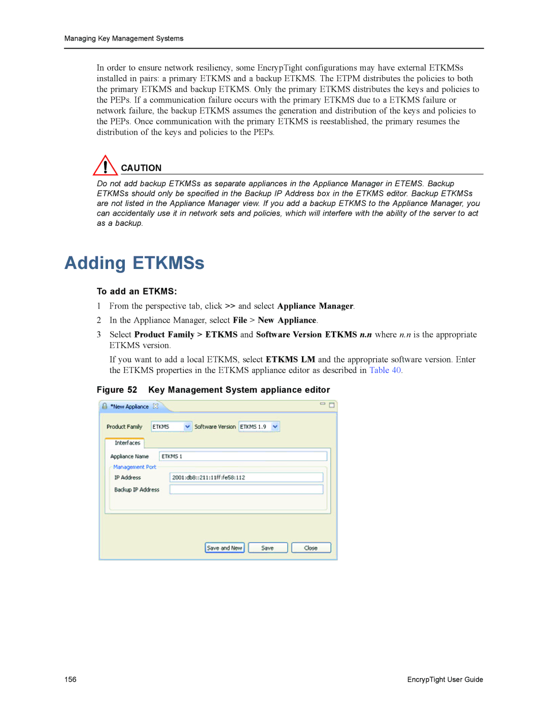 Black Box ET0100A, ET1000A, ET0010A, EncrypTight manual Adding ETKMSs, To add an Etkms 