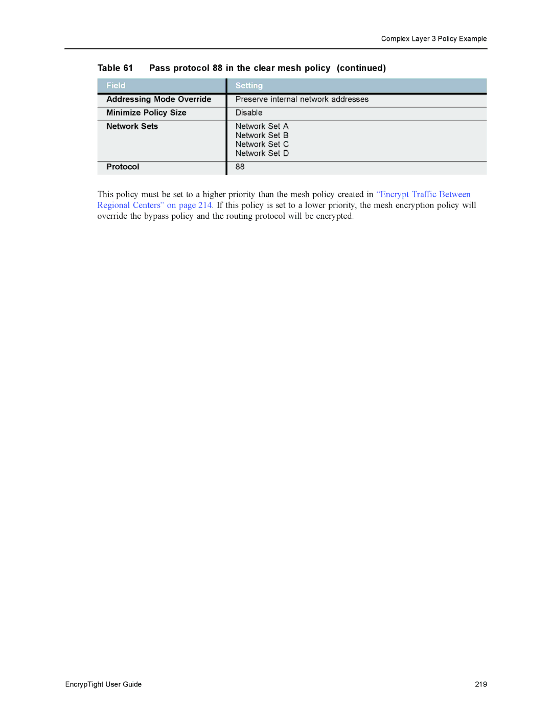 Black Box ET1000A, ET0010A, ET0100A manual EncrypTight User Guide 219 