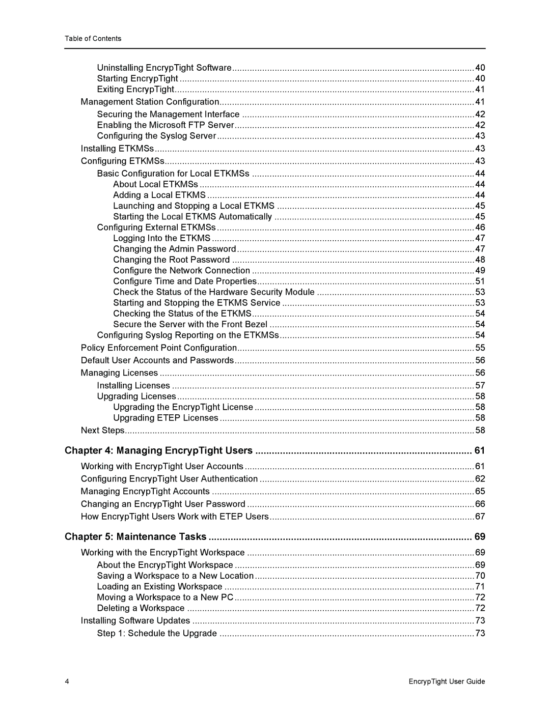 Black Box ET0100A, ET1000A, ET0010A manual Managing EncrypTight Users 