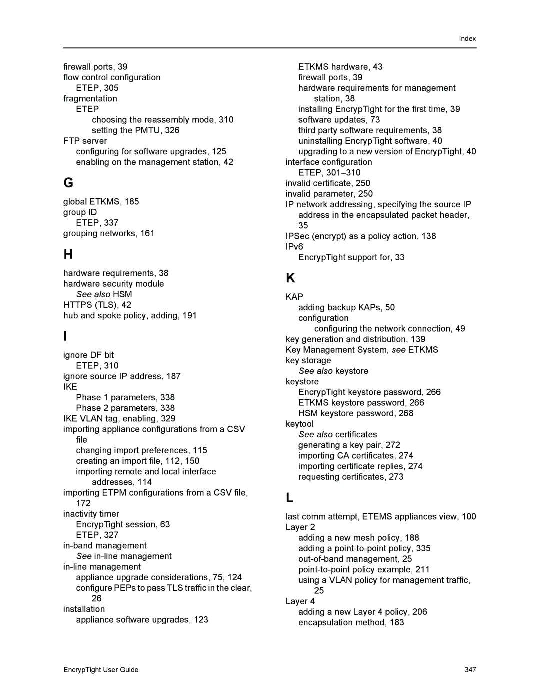 Black Box EncrypTight, ET1000A, ET0010A, ET0100A manual See also HSM Https TLS 