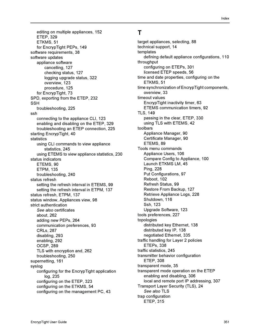 Black Box EncrypTight, ET1000A, ET0010A, ET0100A manual See also TLS trap configuration 