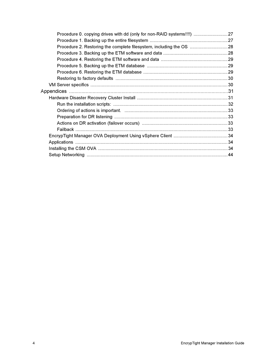 Black Box The EncrypTight, ET1000A, ET0010A, ET0100A, ET10000A manual Appendices 