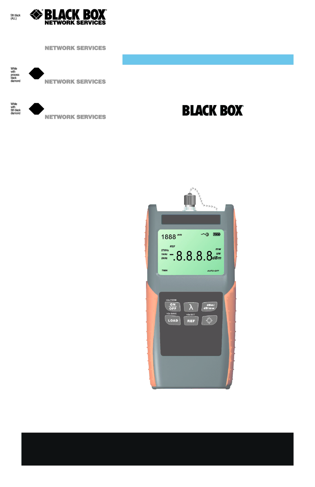 Black Box FOPM-210, Delux Optical Power Meter with Memory manual 