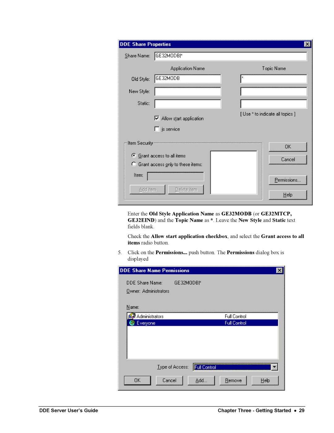 Black Box GEH-6510 manual DDE Server User’s Guide Chapter Three Getting Started 