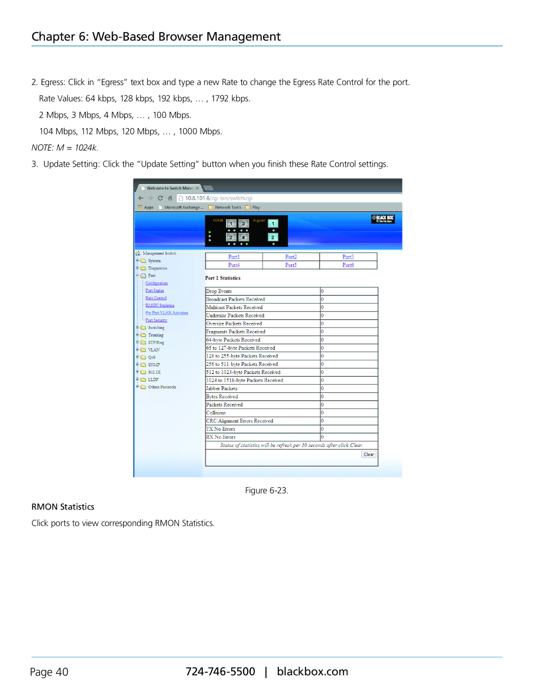 Black Box LEH1104A-4MMST, LEH906A-2SFP, LEH908A, LEH906A-2MMST, LEH906A-2GSFP, LEH906A-2MMSC manual Web-Based Browser Management 