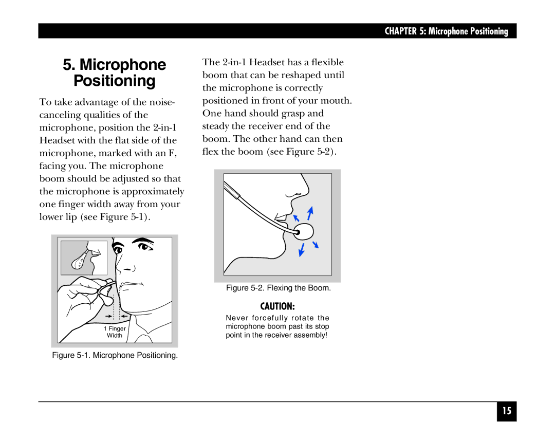 Black Box HS205A, HS201A manual Microphone Positioning 