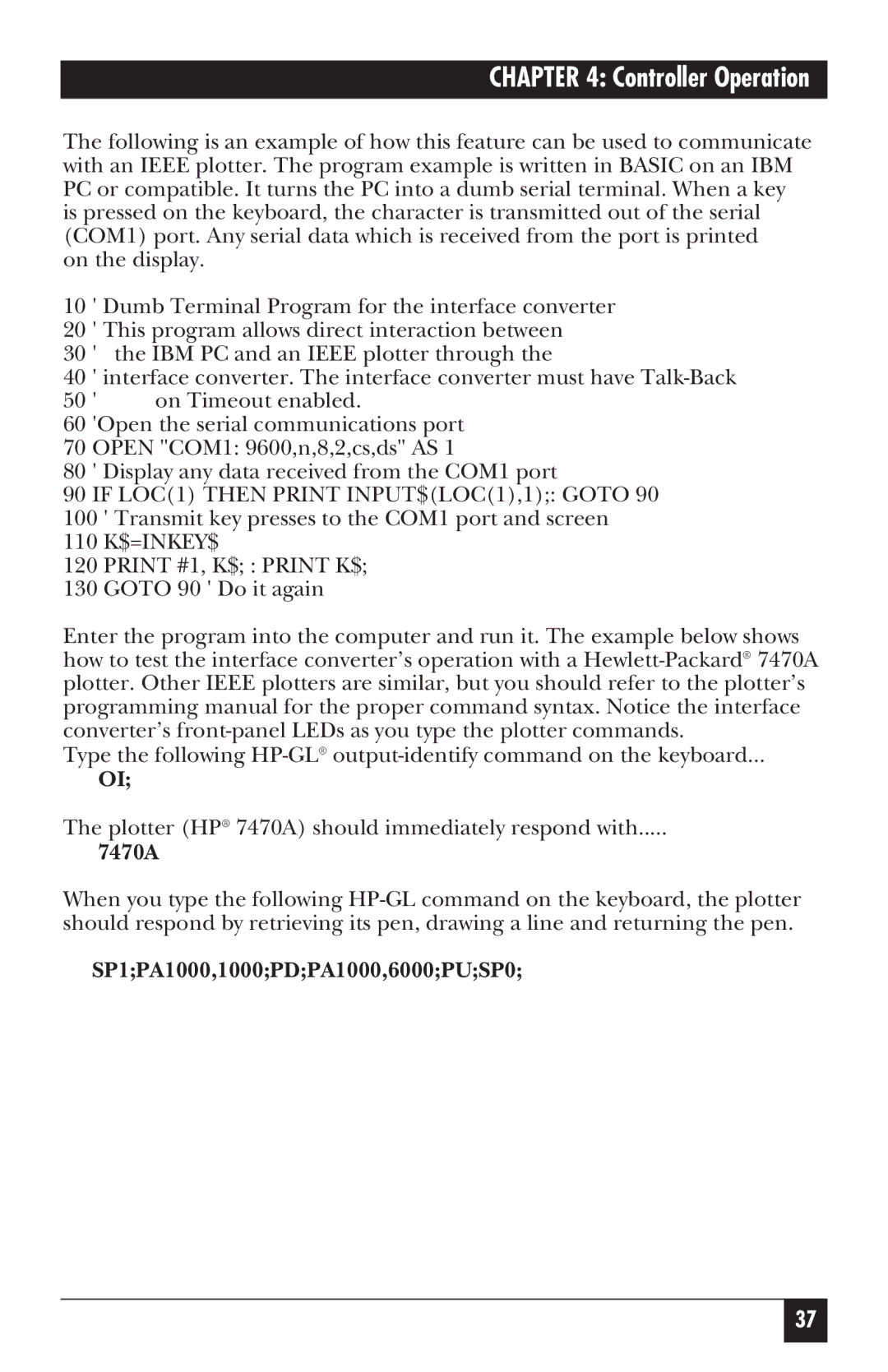 Black Box IC026AE-R2, IC026A-R2 manual 7470A, SP1PA1000,1000PDPA1000,6000PUSP0 