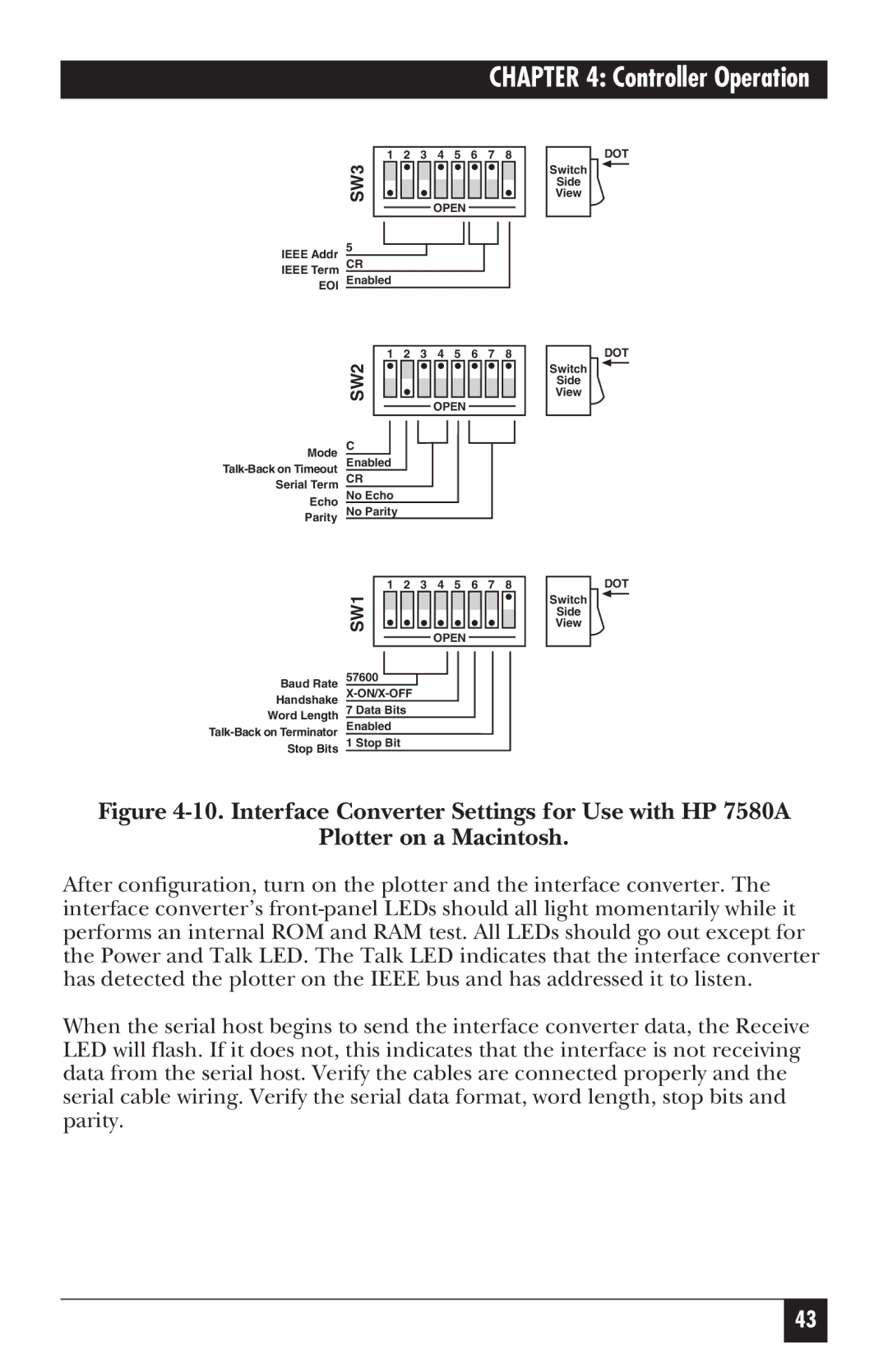 Black Box IC026AE-R2, IC026A-R2 manual SW3 