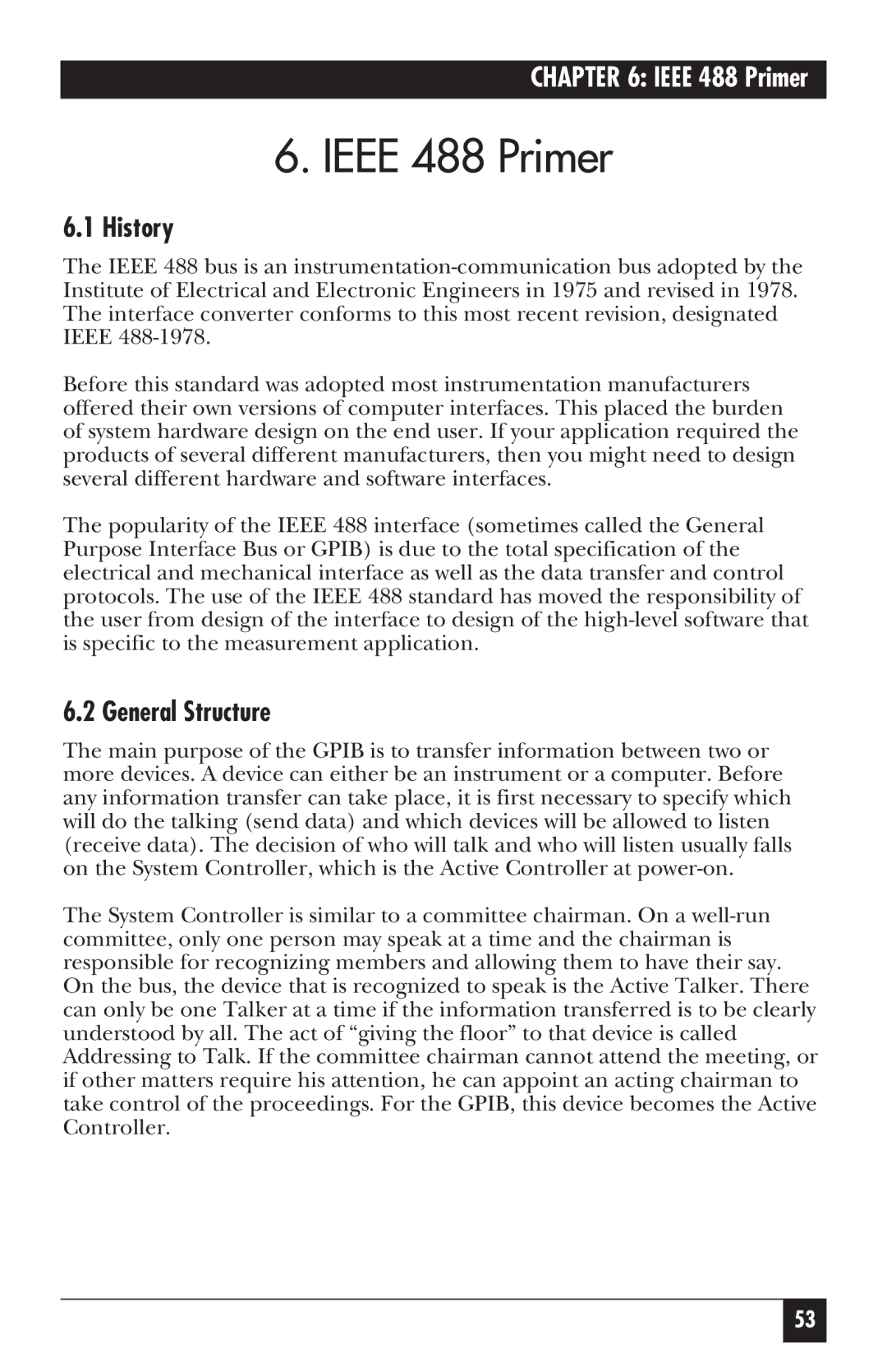 Black Box IC026AE-R2, IC026A-R2 manual Ieee 488 Primer, History, General Structure 