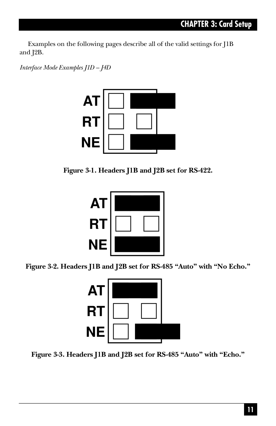 Black Box IC133C-R2, IC187C manual Card Setup 