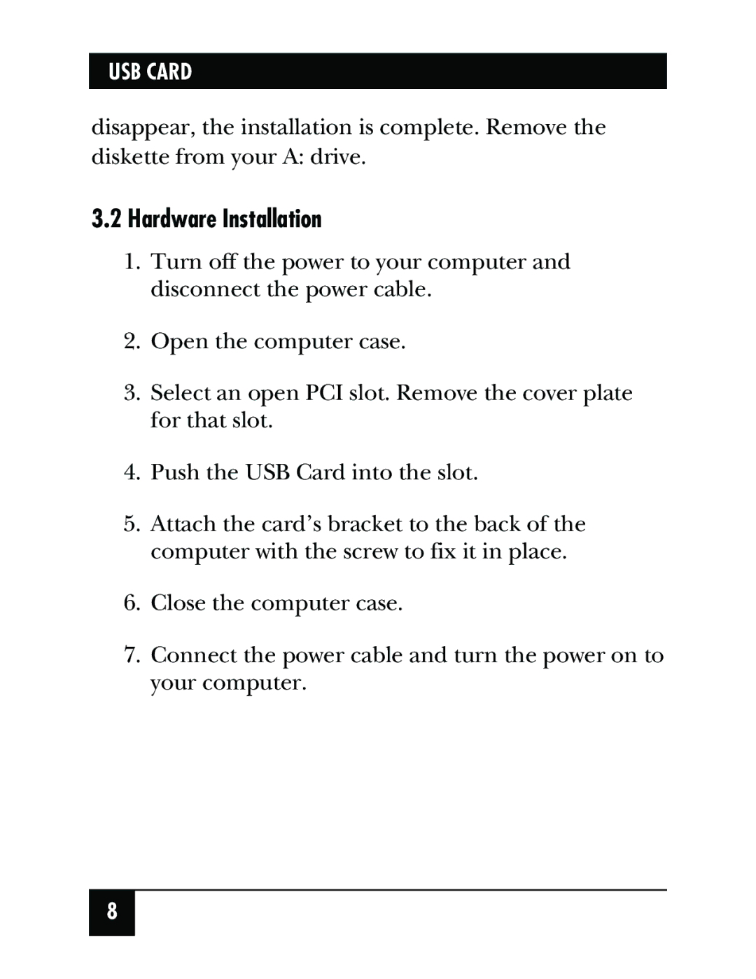 Black Box IC136C manual Hardware Installation 