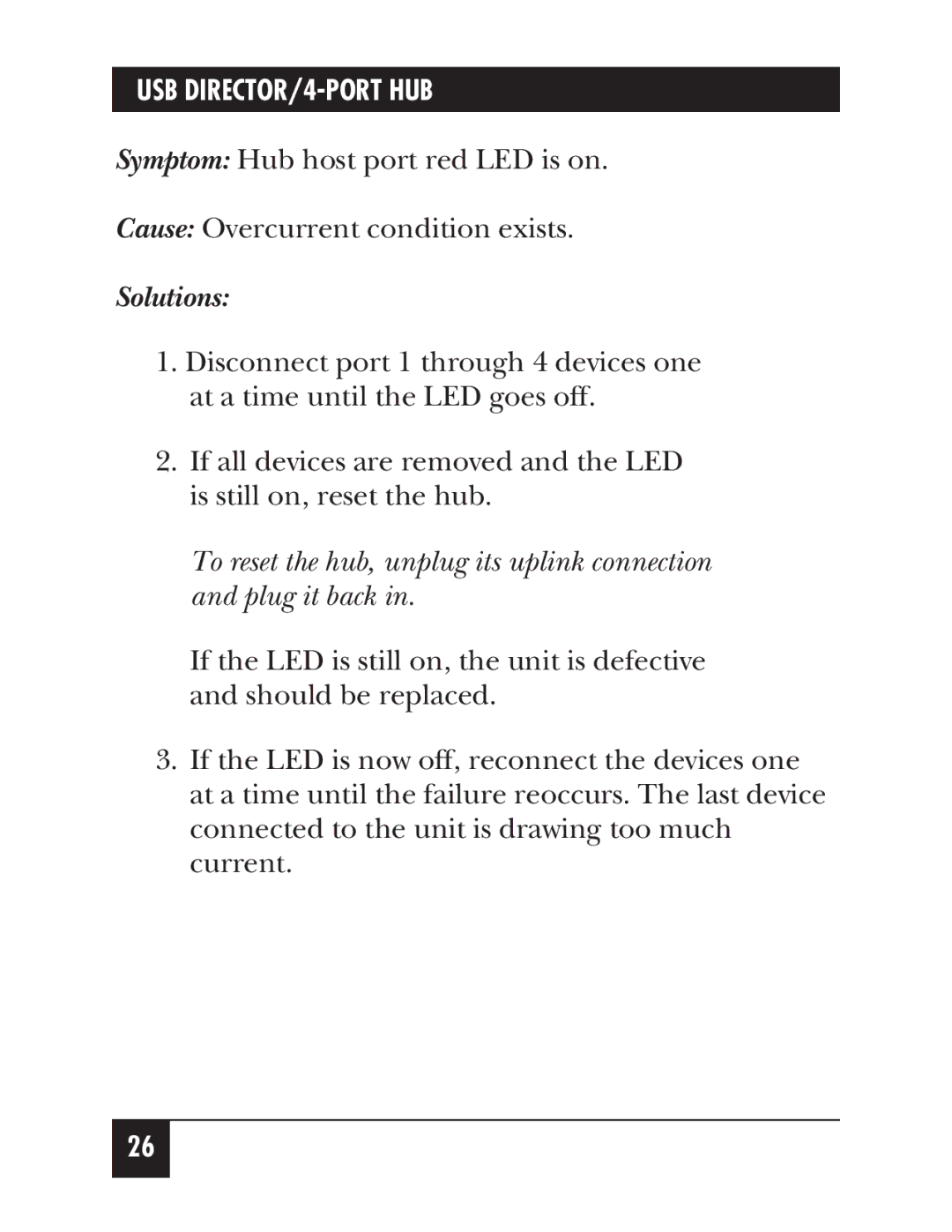 Black Box IC165AE manual Solutions 