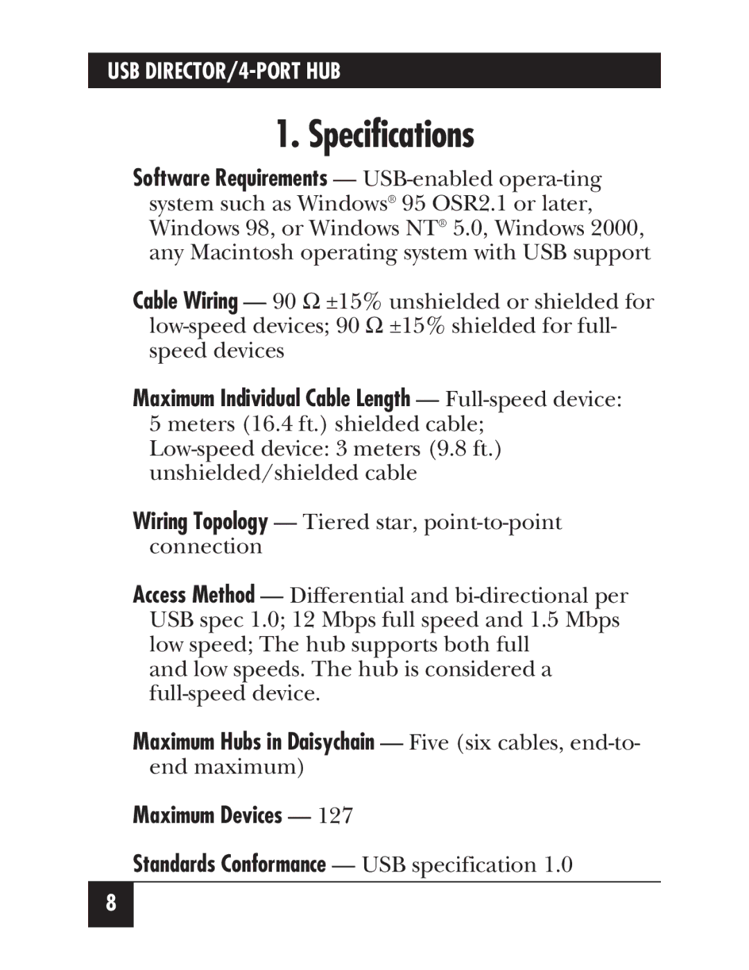 Black Box IC165AE manual Specifications, Maximum Devices 