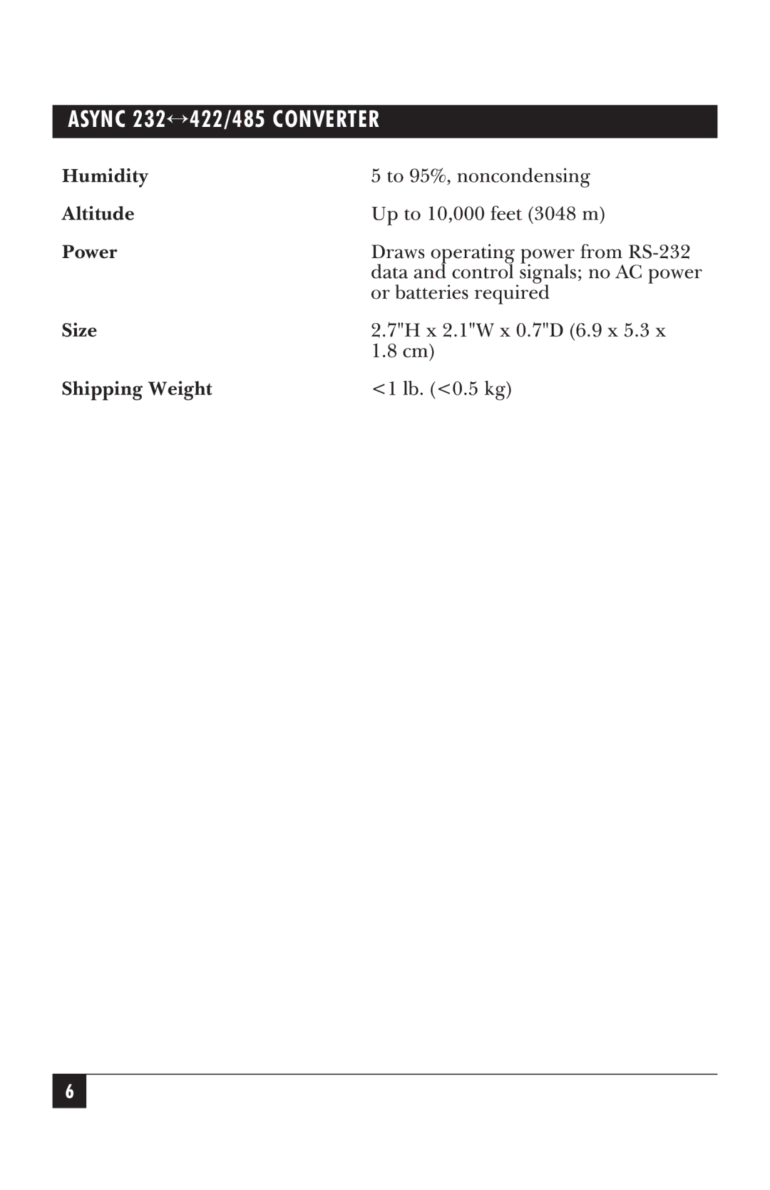 Black Box IC476A-F-R2, IC477A-F-R2, IC477A-M-R2, IC476A-M-R2, IC478A-F-R2, IC478A-M-R2 manual Lb.0.5kg 