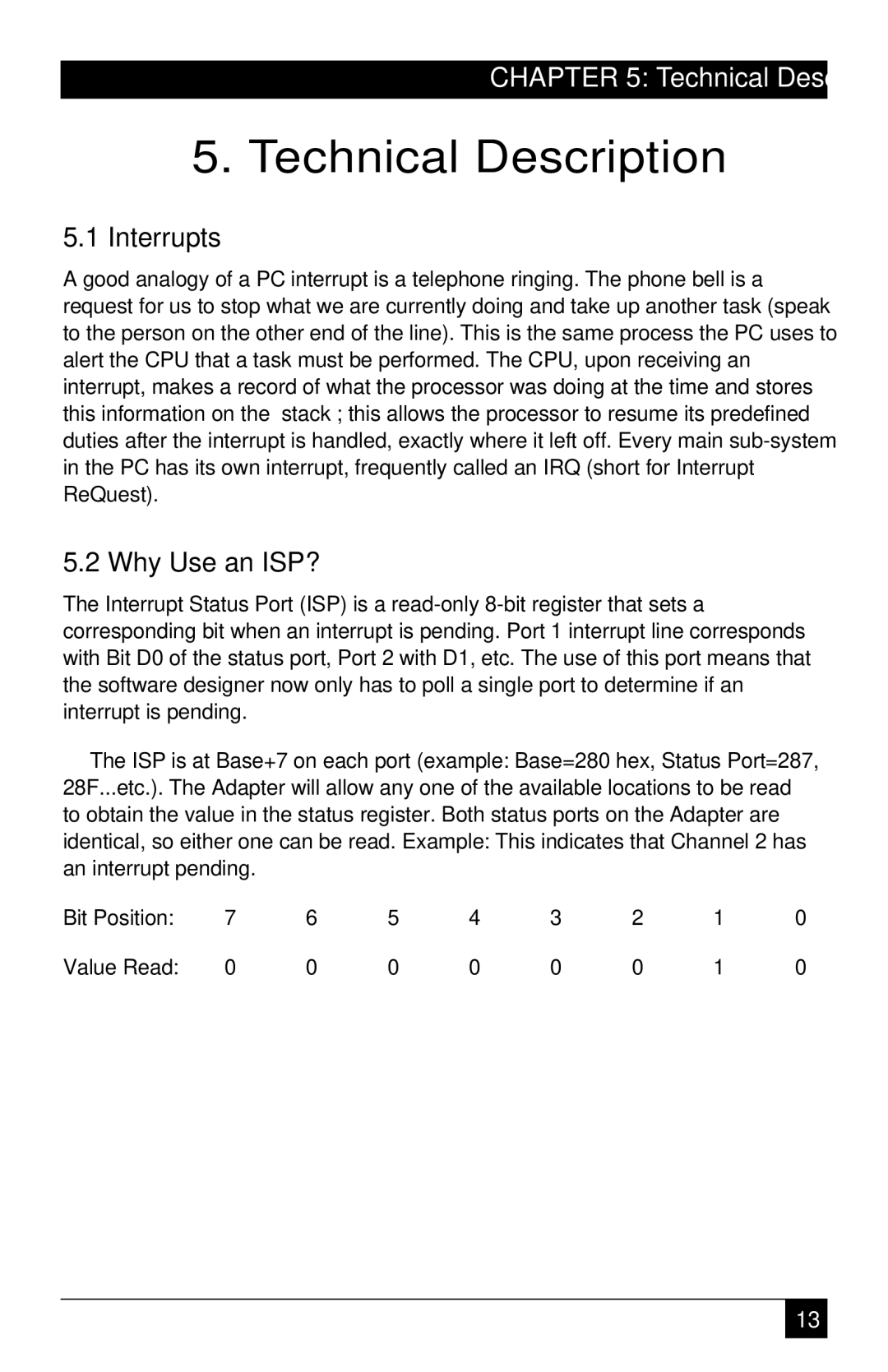 Black Box ICI42C manual Technical Description, Interrupts, Why Use an ISP? 