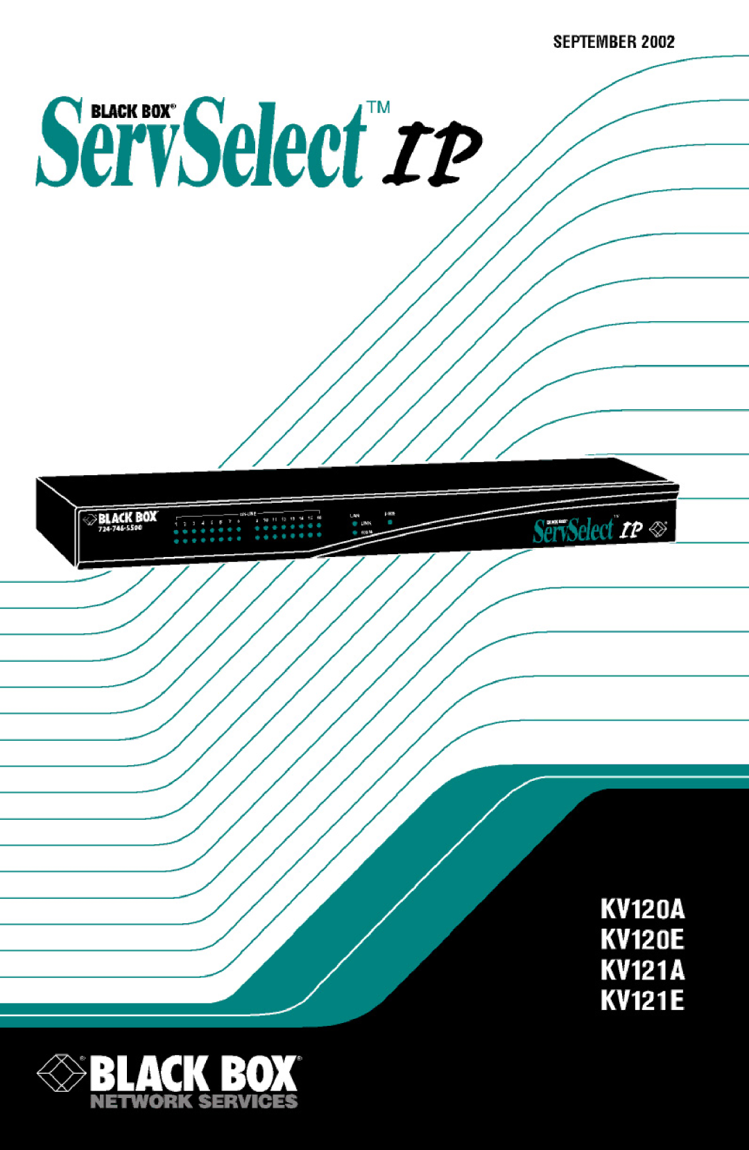 Black Box KV120E, KV212E, KV120A manual 