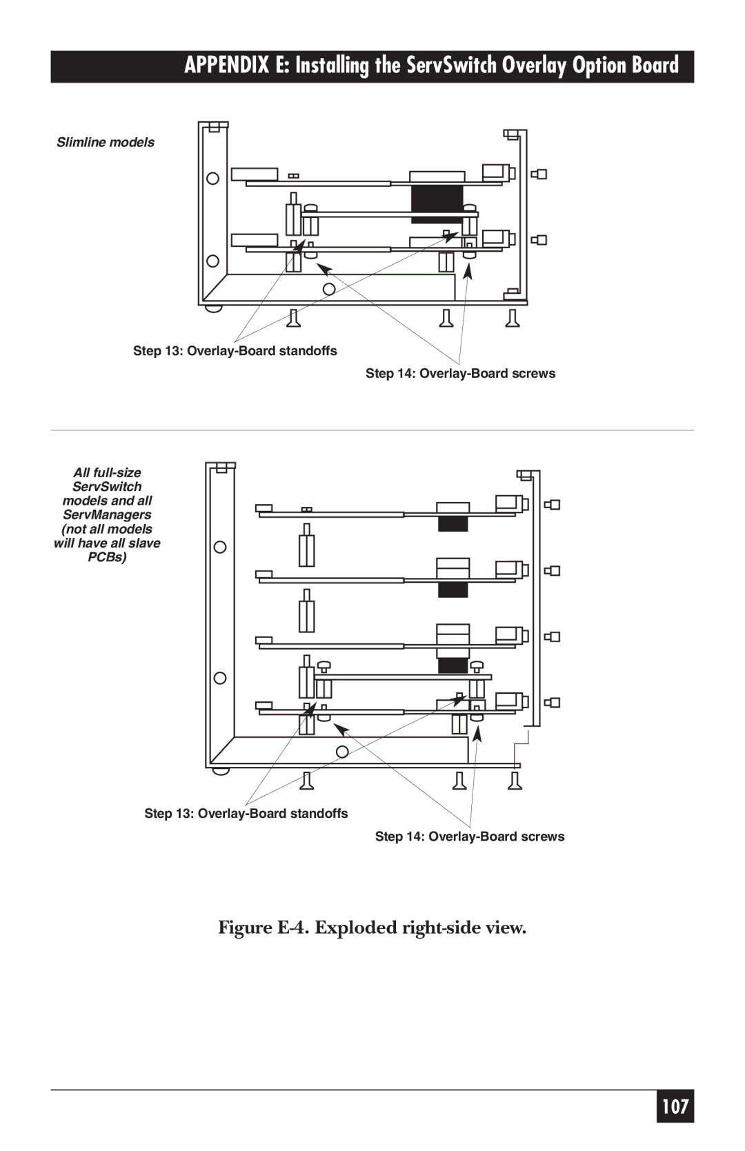 Black Box KV5300 Series manual Figure E-4. Exploded right-side view 