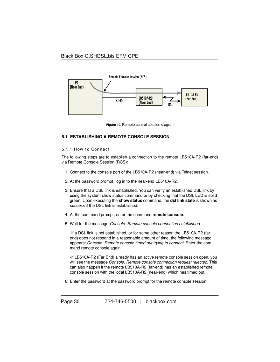 Black Box LB510A-R2 manual Establishing a Remote Console Session, How to Connect 