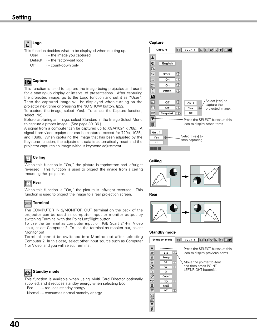 Black Box LC-XE10 instruction manual Setting 