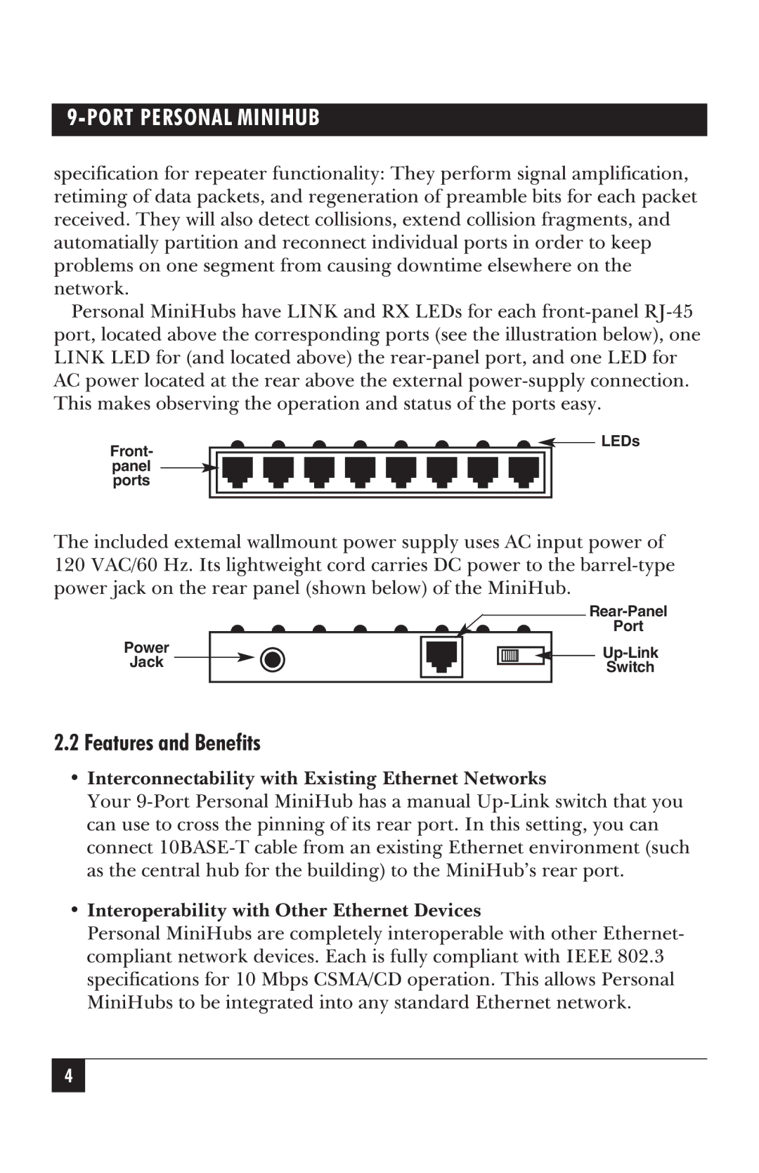 Black Box LE2690A manual Located, Port,located 