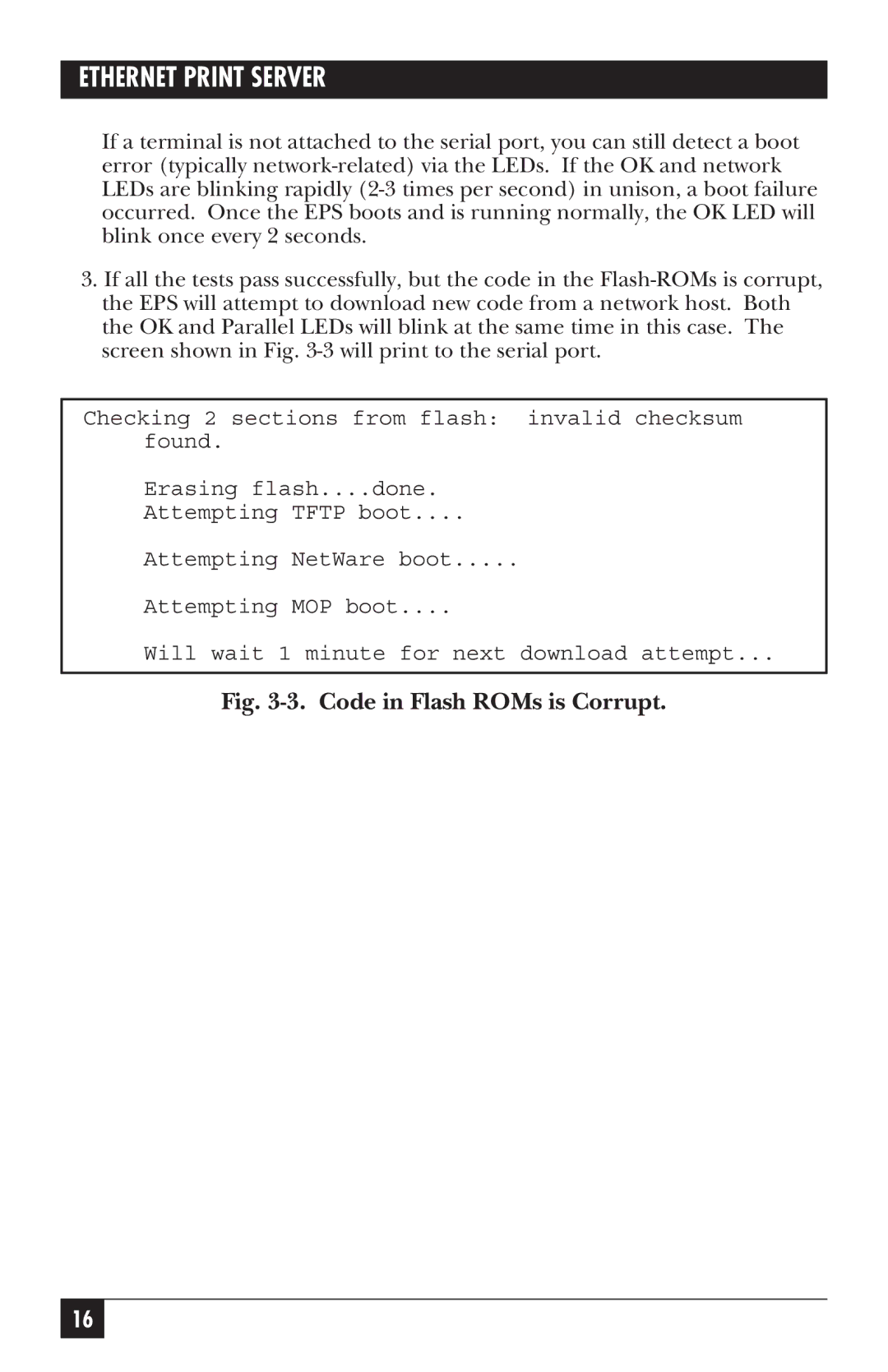 Black Box LE3700A-R2 manual Code in Flash ROMs is Corrupt 