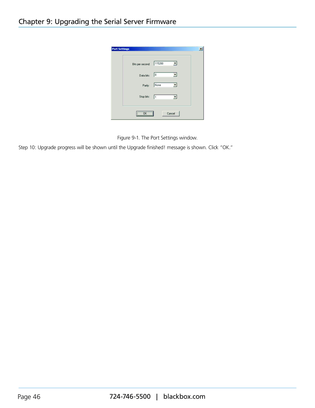 Black Box LES401A, LES402A, LES404A manual Upgrading the Serial Server Firmware 