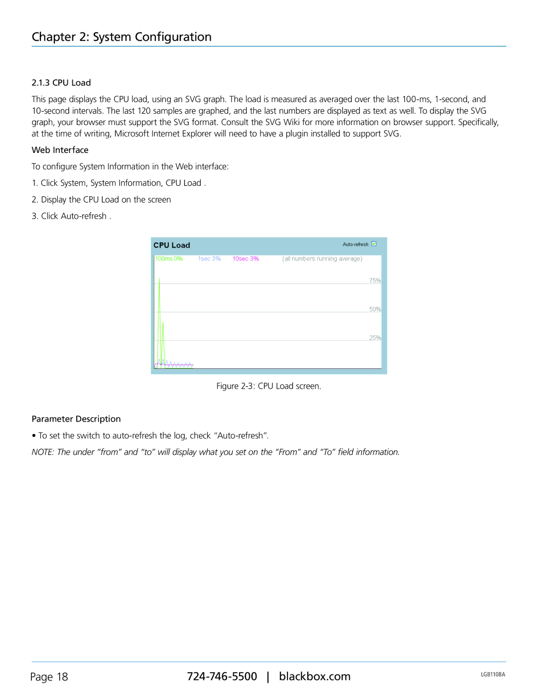 Black Box Managed Gigabit Switch, LGB1126A, LGB1148A, LGB1108A manual System Configuration 