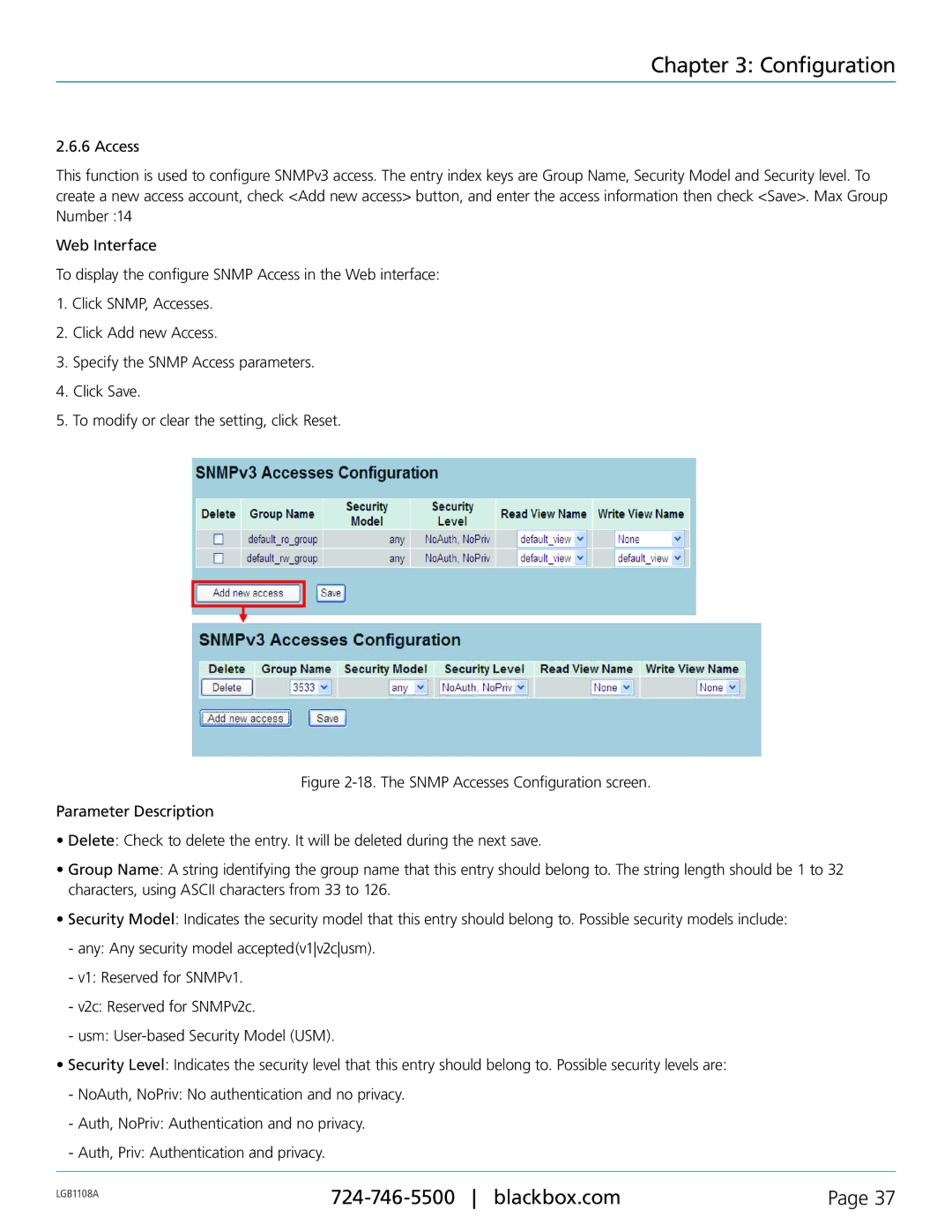 Black Box LGB1148A, LGB1126A, Managed Gigabit Switch, LGB1108A manual Configuration 