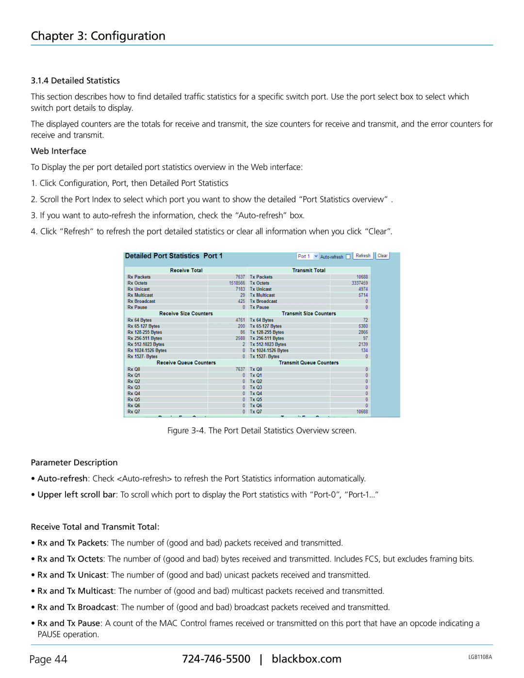 Black Box LGB1126A, LGB1148A, Managed Gigabit Switch, LGB1108A manual Configuration 