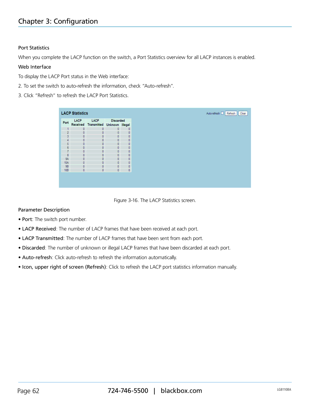 Black Box Managed Gigabit Switch, LGB1126A, LGB1148A, LGB1108A manual Configuration 