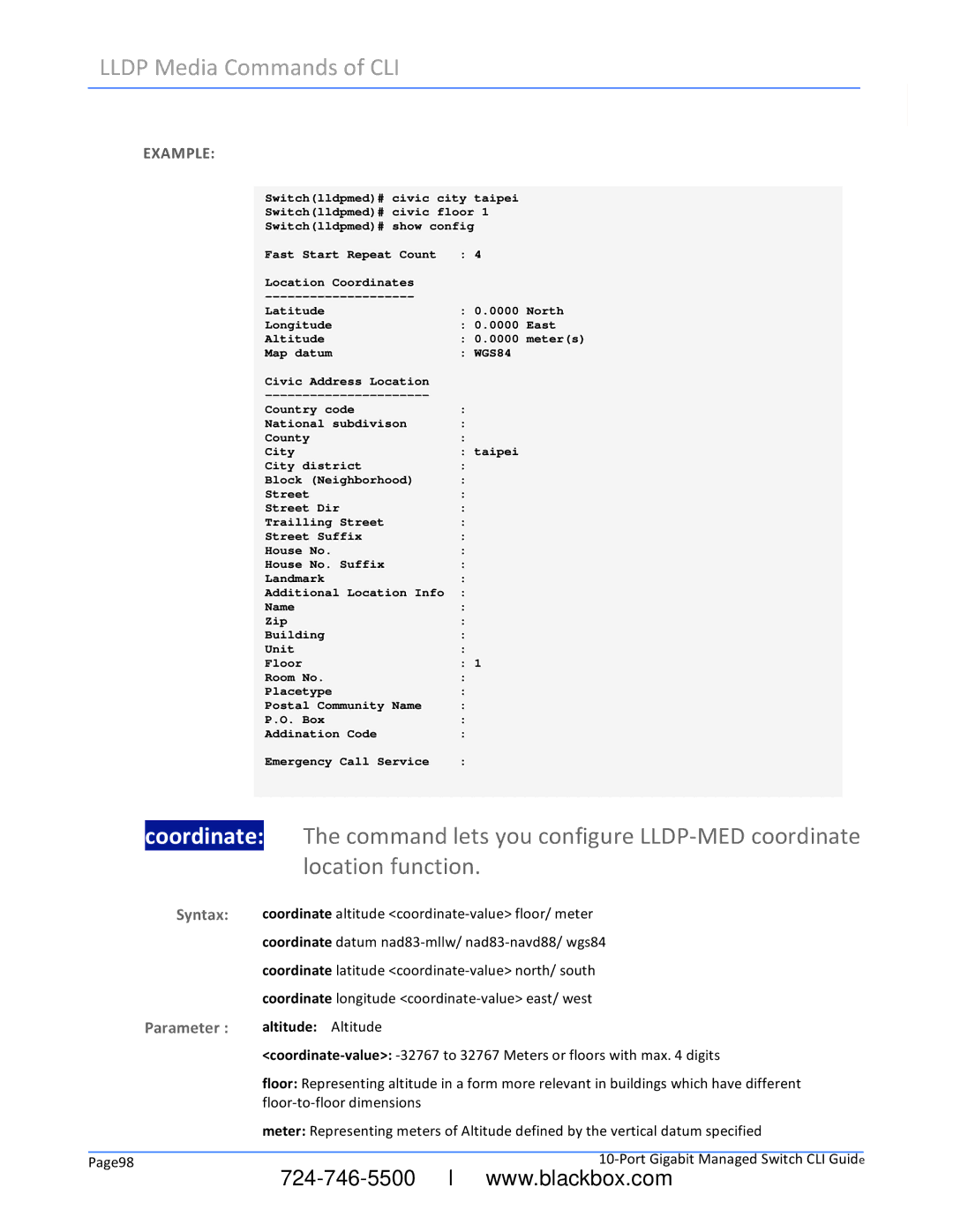 Black Box LGB5028A manual    ,        